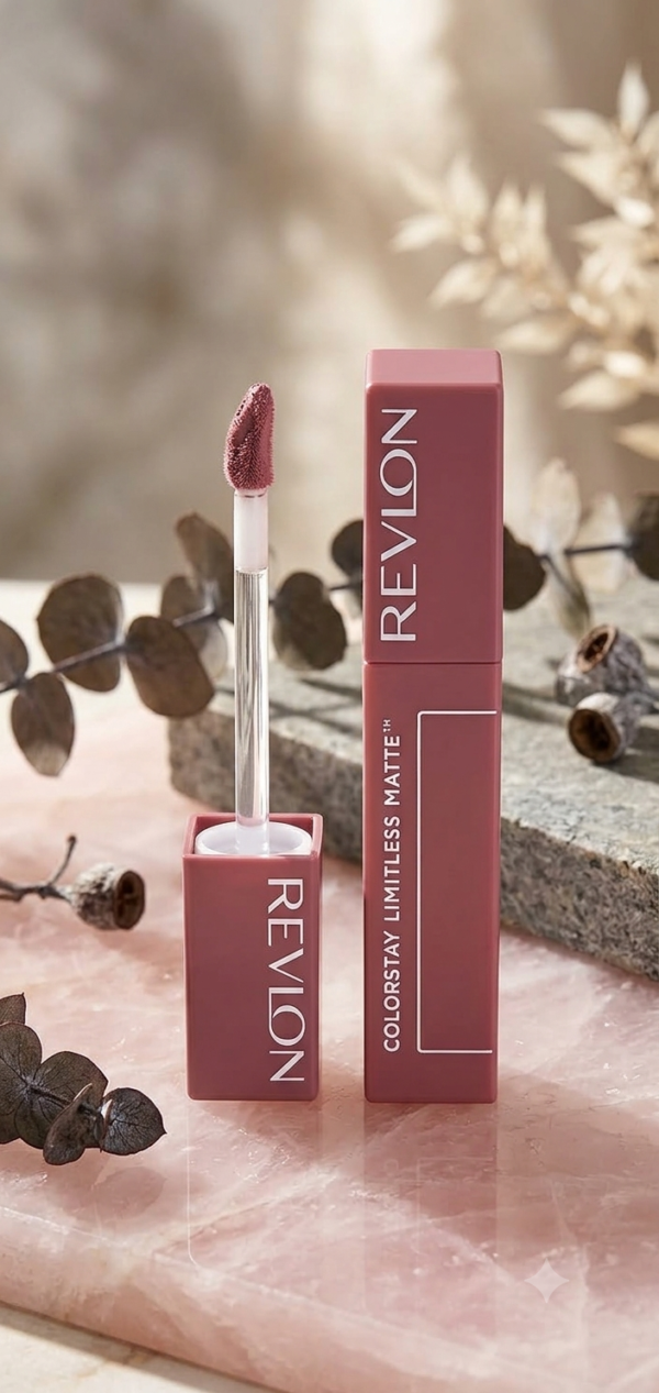 Revlon ColorStay 006 Manifest Limitless Matte Liquid Lipstick, Enriched with Triple Hyaluronic Acid, Formula 100% Vegan, Ultra Resistant, 006 Manifest
