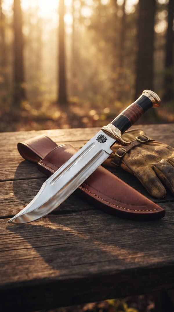 SHINY CRAFTS®- Collectible Bowie Knife – Crocodile Style